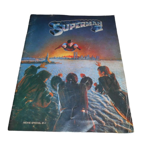 Superman II The Adventure Continues Movie Souvenir Program 1981 Vintage - Picture 1 of 9